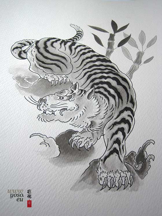 Tiger Tattoo Flash – Japanese Tattoo